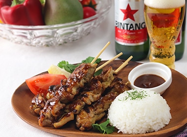 インドネシアの焼き鳥サテに