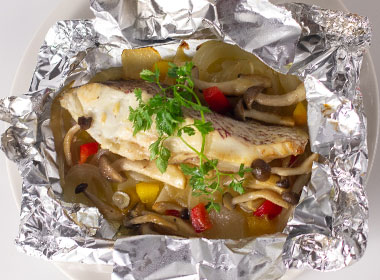 白身魚のホイル焼き